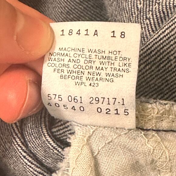 VTG Levis 540 Jeans Mens Blue Size 42x30 Leather Tab‎ Classic Straight Leg - Picture 9 of 10